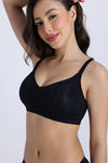 Zivame Freeform Padded Non Wired 3/4th Coverage Tshirt Bra - Black Beauty — thumbnail 5